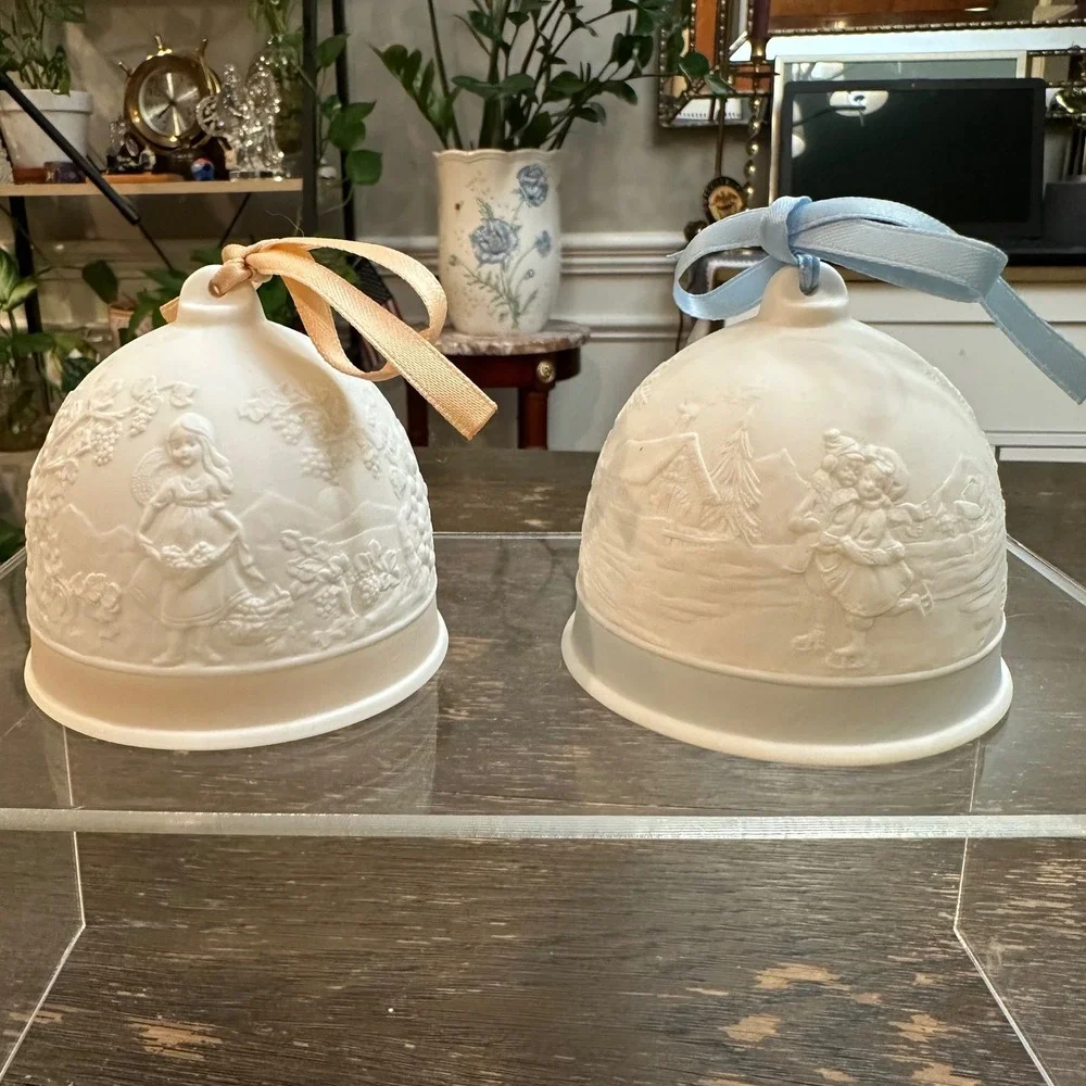 Lladró Collector's Society Four Seasons Bells 1991 through 1994 - Vintage